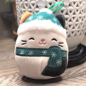 Squishmallow Cam the Cat Plush Christmas Tree Ornament